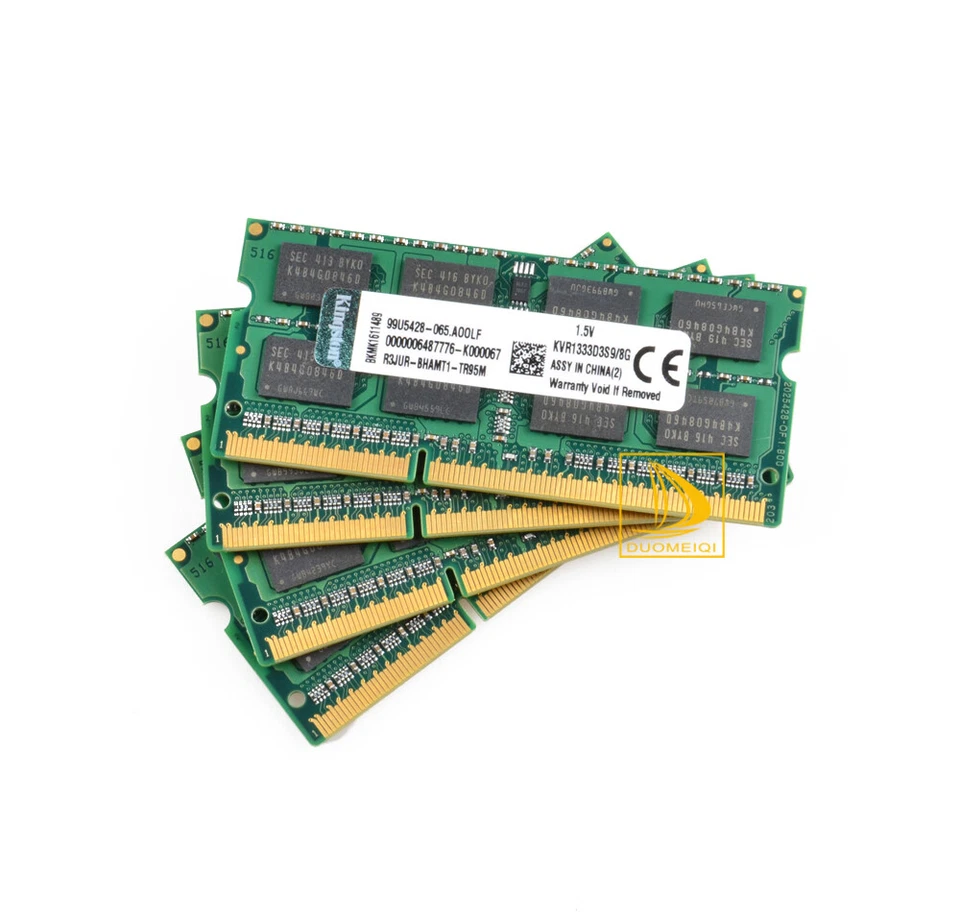 Kingston 4x 8GB 2RX8 PC3-10600S DDR3 1333Mhz 204Pin SODIMM Laptop Memory RAM - Image 3 of 4