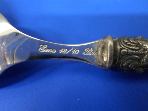 7 Cubiertos EME NAPOLEÓN-PERLA Brillante 18/10 ITALIA Acero Inoxidable 5.5" CUCHARAS DEMITASSE - Imagen 9 de 9
