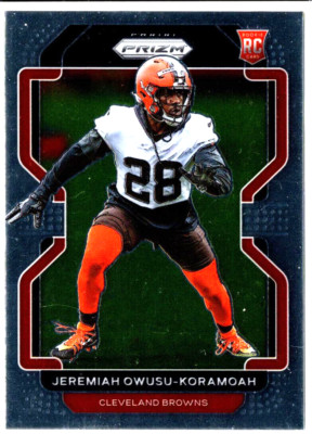 2021 Panini Prizm Football Jeremiah Owusu-Koramoah No. 389 Cleveland Browns