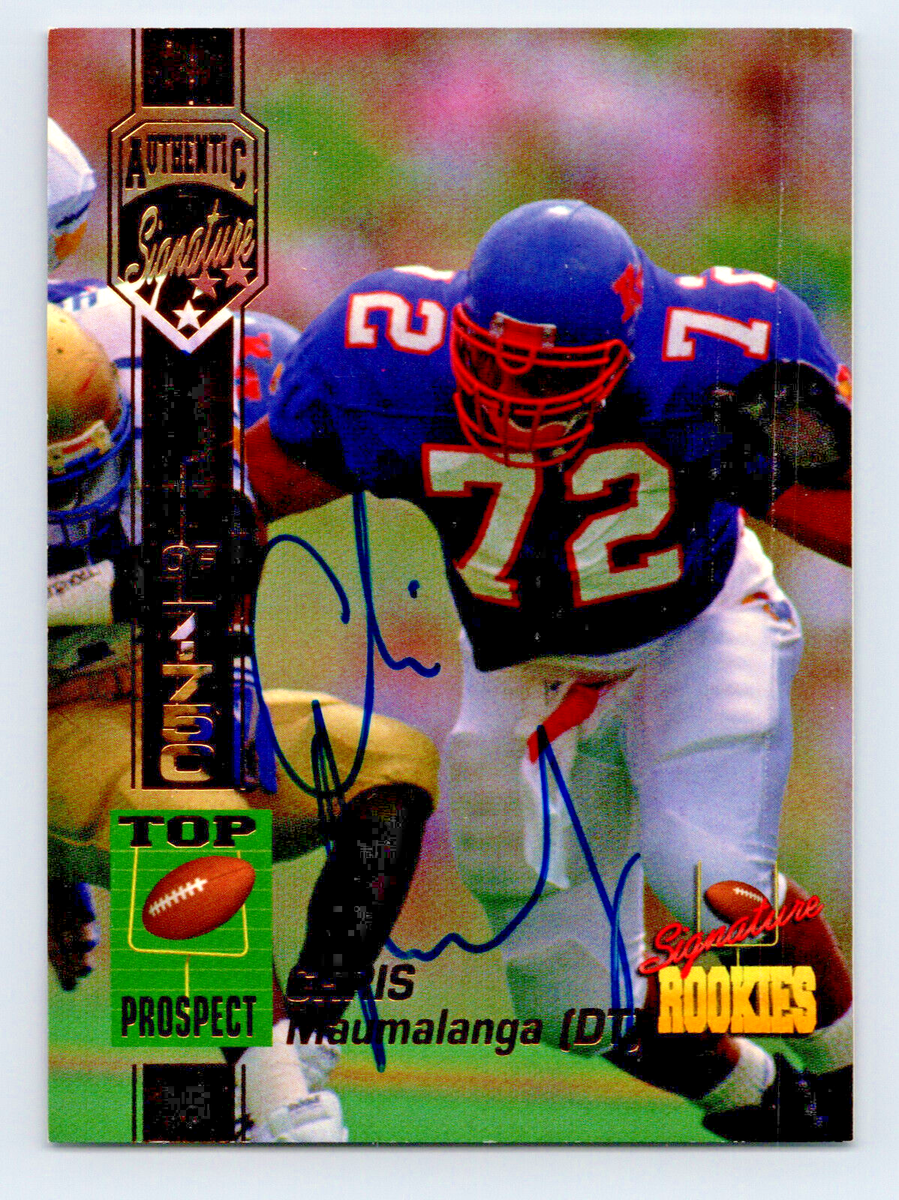 1994 Signature Rookies Football #35 Chris Maumalanga Auto Card