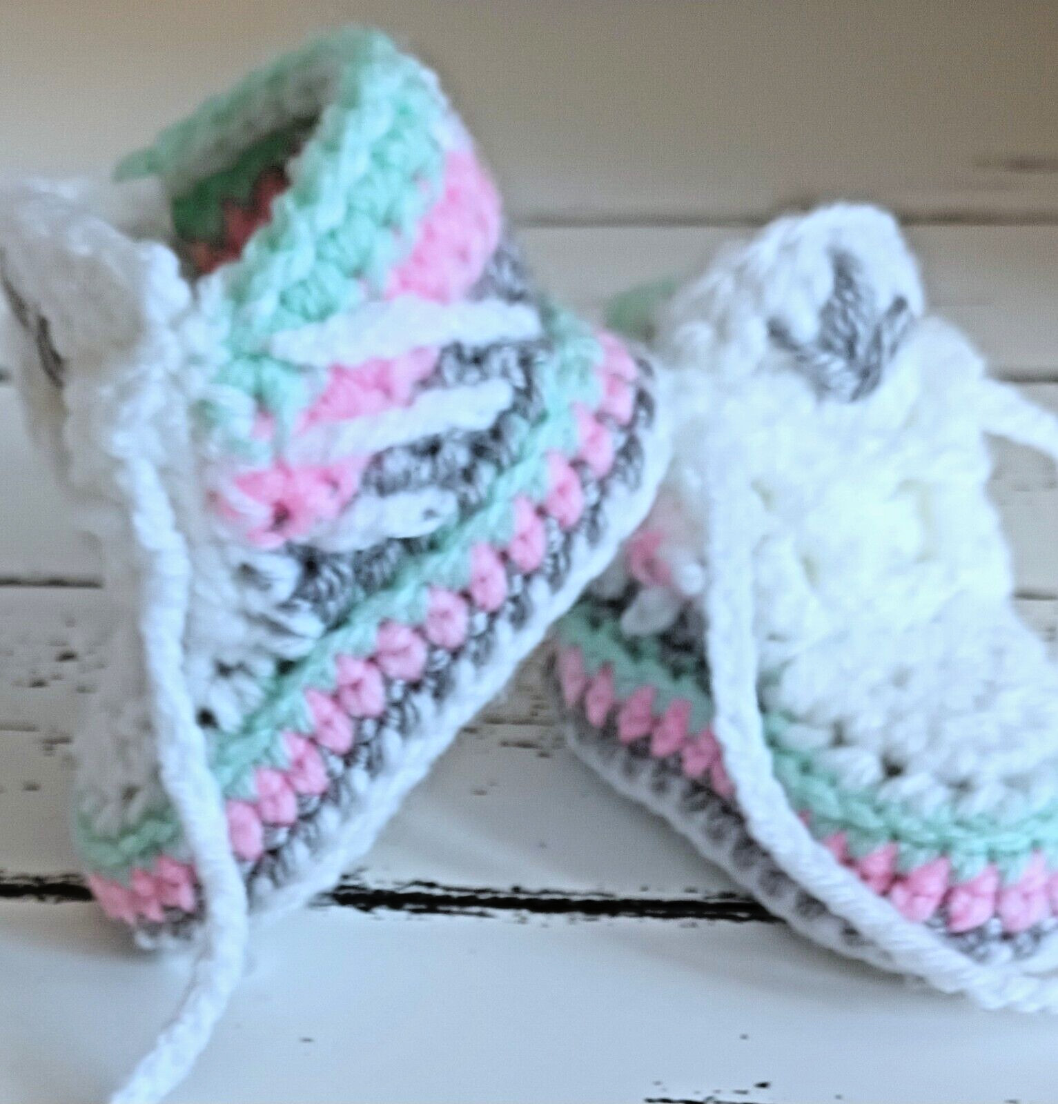 Trainers Sneakers Pink Grey Green Wool Knit