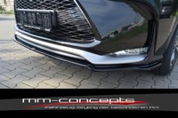 CUP Spoilerlippe Schwarz FüR Lexus NX MK1 300H F-Sport Front Schwert Ansatz V1