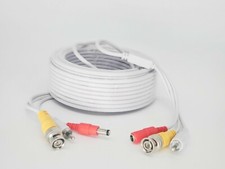 50 Feet Video Audio  Power Pre-Made Cable for CCTV Security Camera DVR System