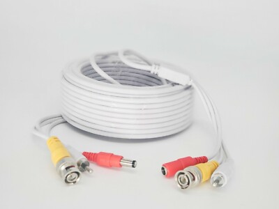 50 Feet Video Audio & Power Pre-Made Cable for CCTV Security Camera DVR System