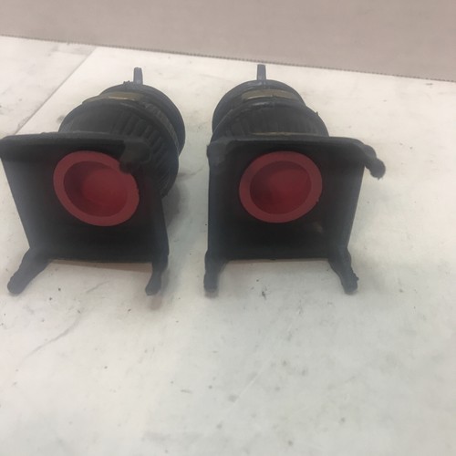 Vintage Plastic Iron Stove Salt And Pepper Shaker Set Black Pot Belly Hong Kong - Afbeelding 5 van 5