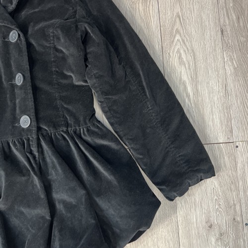 Justice Coat/ Jacket Girls Size 14 Velvet Black Double Breasted - Picture 5 of 19