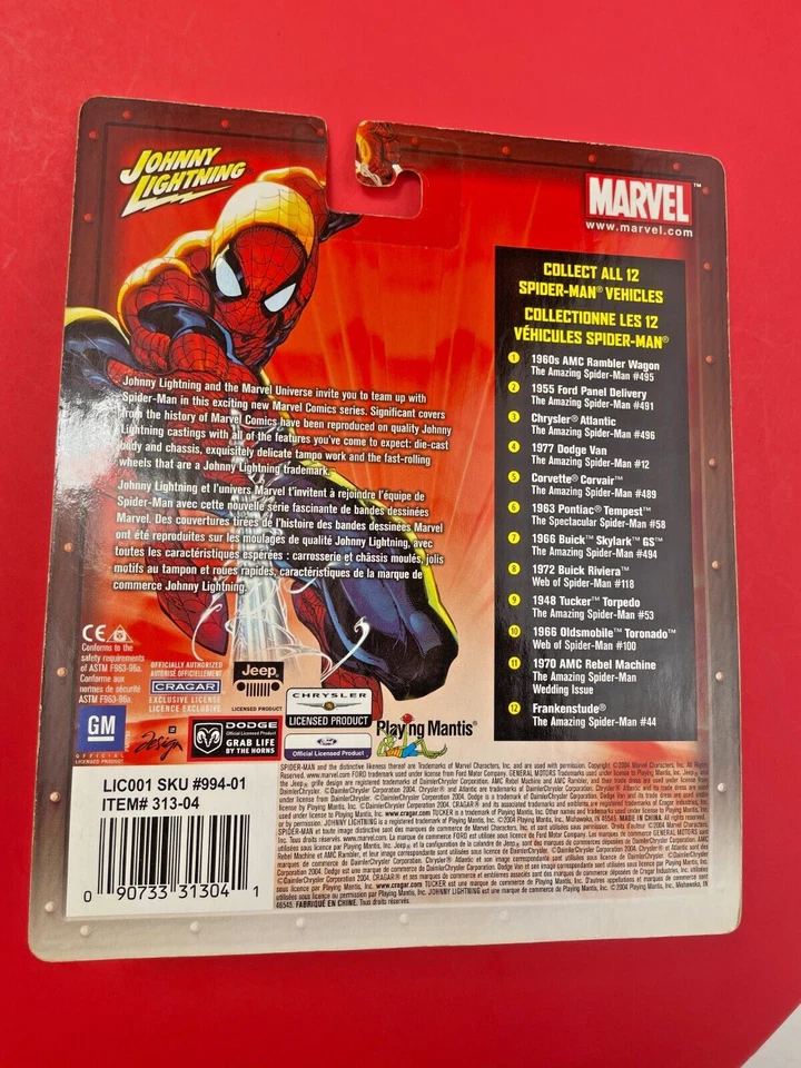 Pontiac Tempest Johnny Lightning Mavel 1963, Spiderman sellado nuevo zz Foto 3 de 4