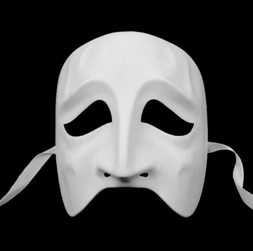 Bulk Blank DIY White Unpaint Masquerade Mask Polyresin Base Halloween Costume - Picture 28 of 30