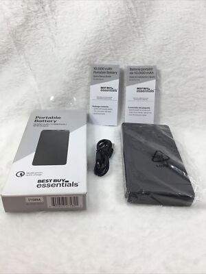Best Buy Essentials 2 USB Ports 10000 Capacity Battery Qualcomm Quick Charger