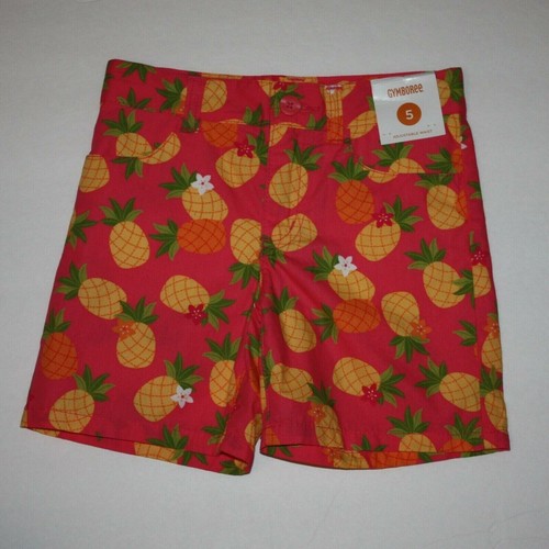 Gymboree Aloha Sunshine Girl's Pineapple Print Shorts in size 5 NWT