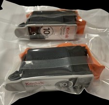2 GENUINE Kodak 10XL 10 Black Ink Cartridge Brand New Sealed Open Box