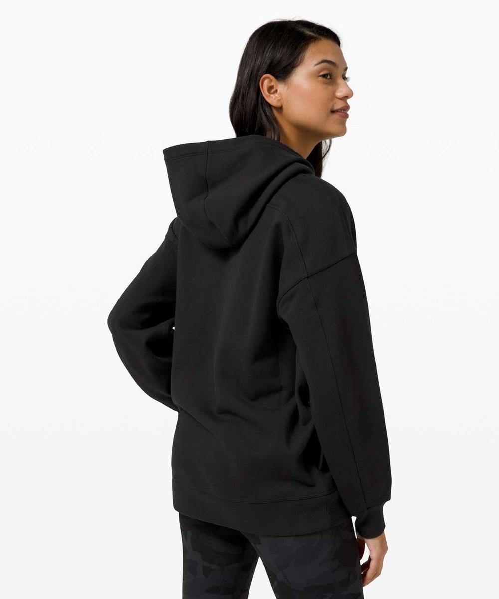 LULULEMONパーカー黒　サイズ4 Lululemon Mobility Train Half Zip Hoodie - Black - lulu fanatics