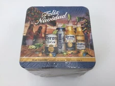 Lot Sleeve of 100 Corona Extra Light Beer Coasters FELIZ NAVIDAD Merry Christmas
