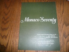 1970 Dodge Monaco Sales Brochure - Vintage - Chrysler Mopar 1970 Dodge Monaco Sales Brochure - Vintage - Chrysler Mopar