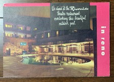 Vtg Riverside Reno Resort Hotel 1960's Folded Mailer Menu Sue Carson  Mello-Lark