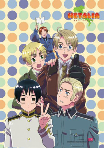Hetalia Axis Powers Group w/ Polka Dots Poster Wall Scroll (27.8 x