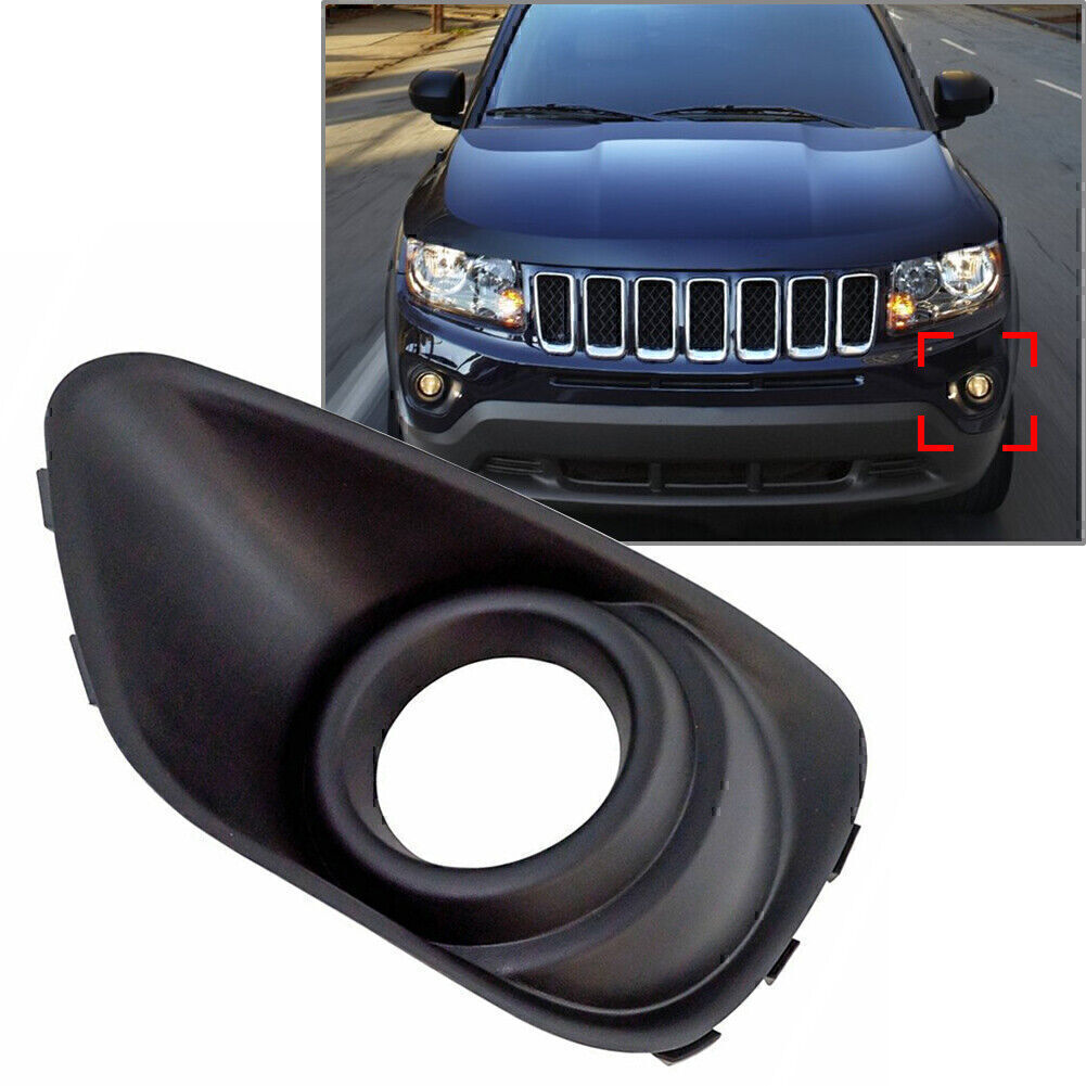 Left Side Front Bumpe Fog Light Lamp Bezels For Jeep Compass 2011-2017 US