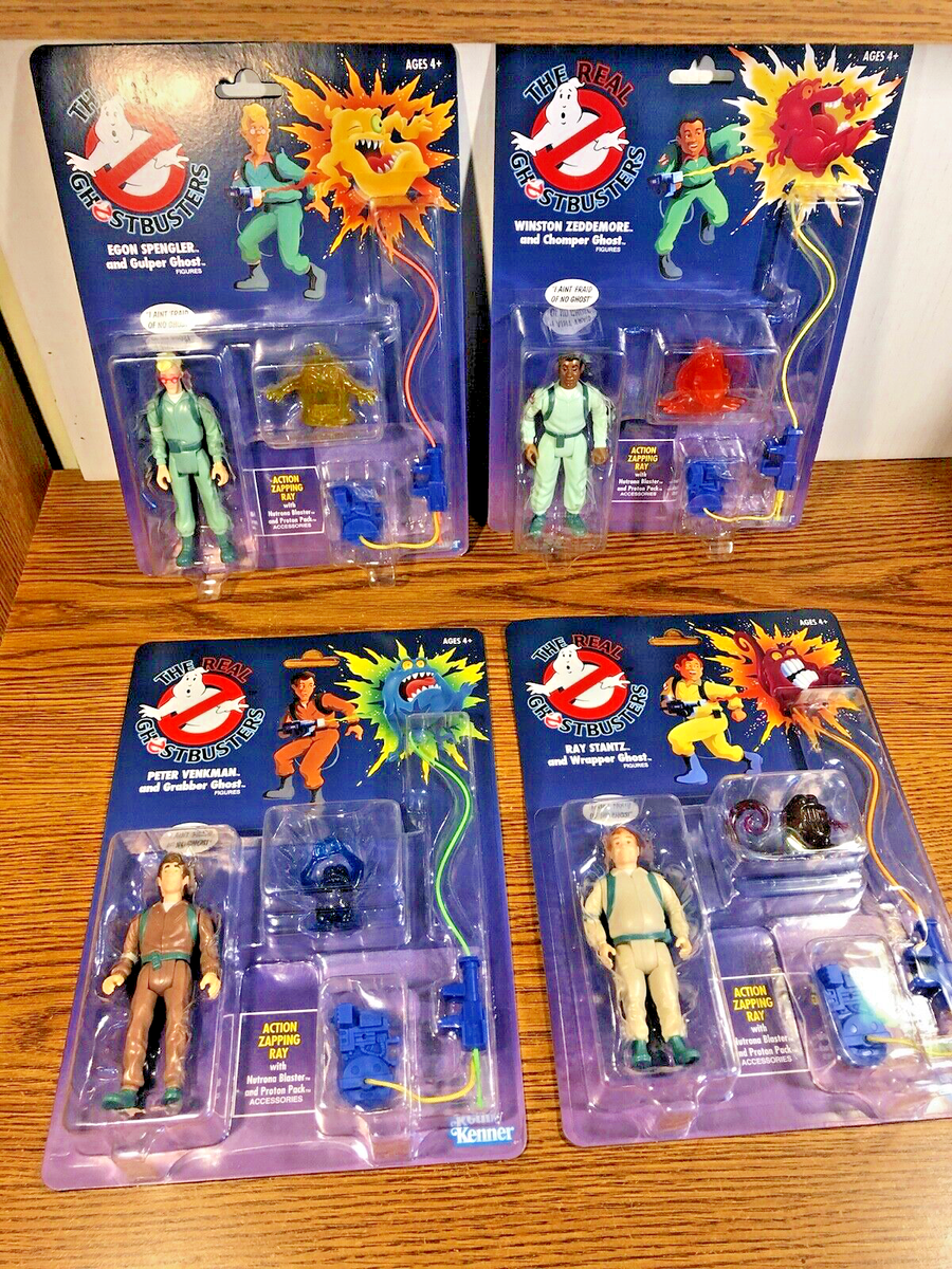 The Real Ghostbusters Toy Lot Of 4 Ray Peter Winston Egon NEW