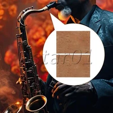Saxophone Neck Pads Cork Sheet for Alto Soprano Tenor 2.44 x 1.61 Inch Set of 2