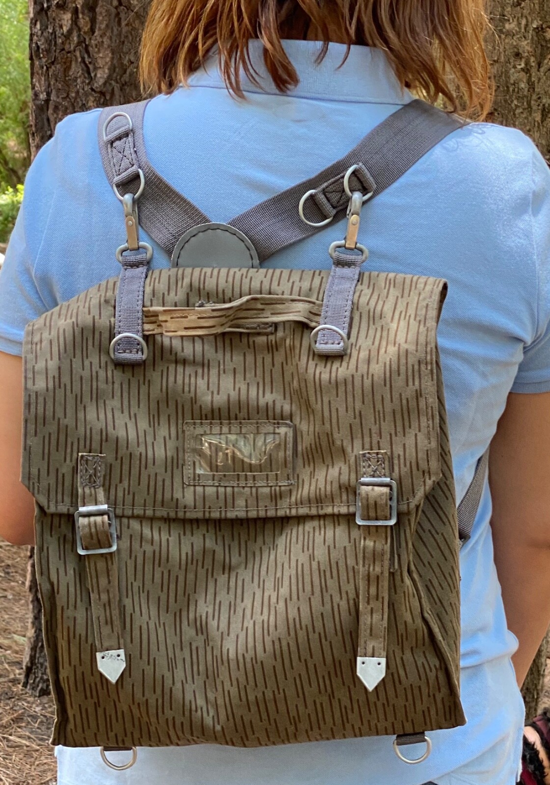 VINTAGE COLD WAR EAST GERMAN CAMO COMBAT PACK BACKPACK MILITARY SURPLUS