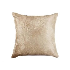 18 Natural Cowhide Throw Pillow