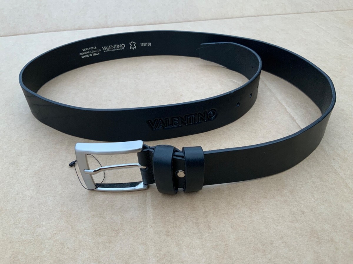 Valentino Black Belt Valentino Garavani Belts Men Leather Black/Blue | B-Exit – B  main image 4