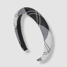  188 Jennifer Behr Women's Black-White Rowan Check-pattern Headband