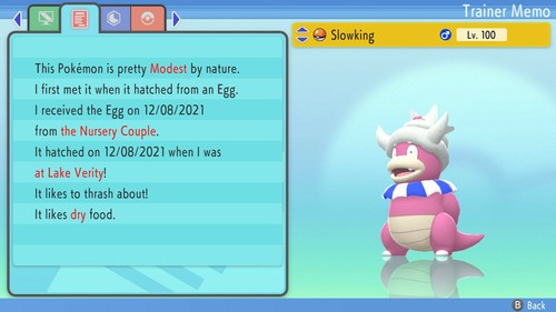 Shiny Slowking 6IVs Pokemon BDSP - Picture 2 of 4