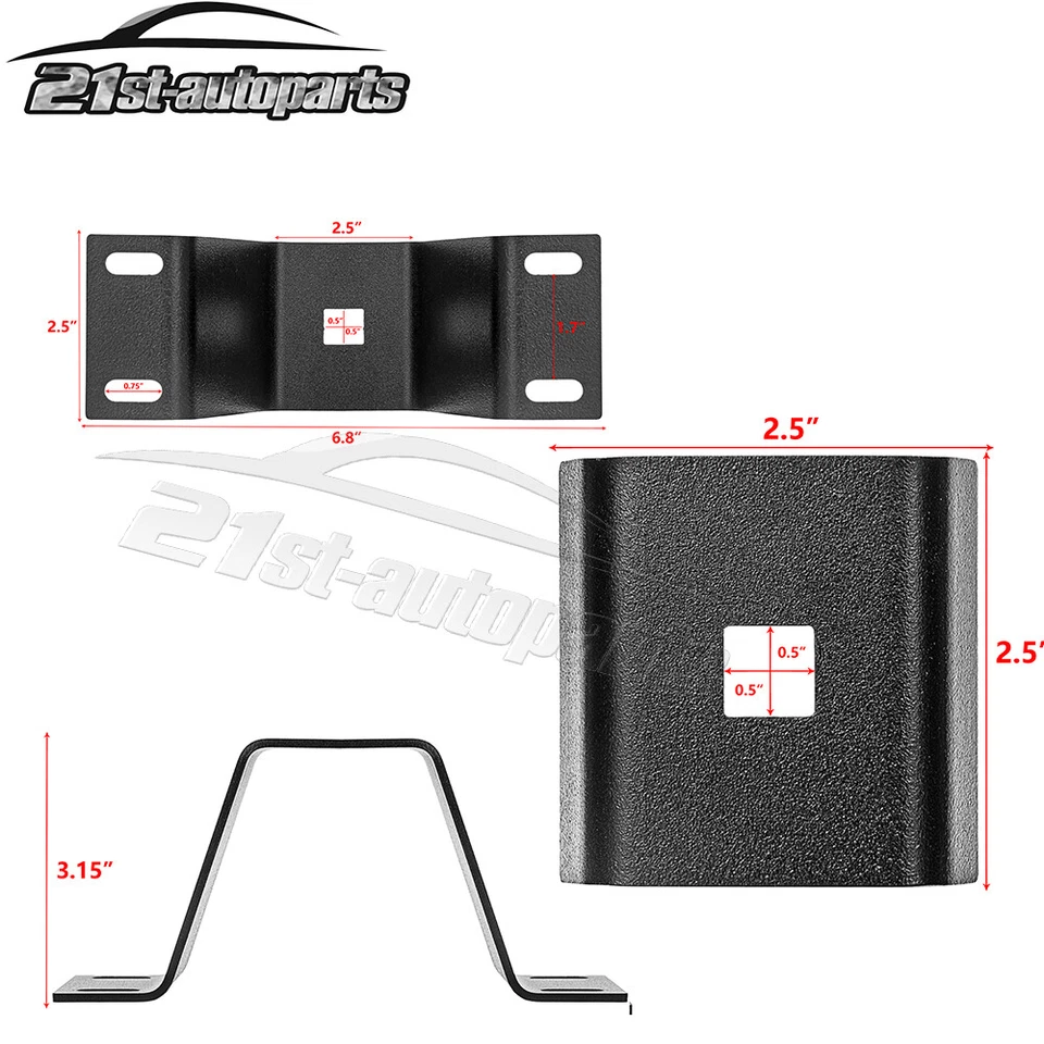 Parachoques de plataforma de camioneta Chevy Dodge Ford soporte de gato de elevación alta montaje portador Foto 2 de 4