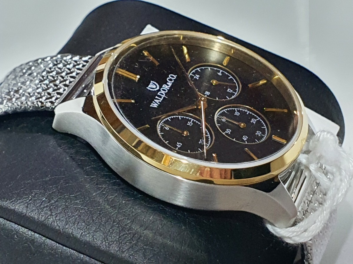 Rhodium Plated Montre Waldor Co Prix Seamaster New York Watch