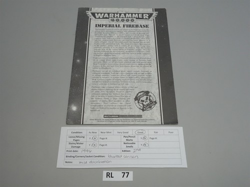 Warhammer 40K: Imperial Firebase Assembly Instructions (oop softcover) - Picture 2 of 11