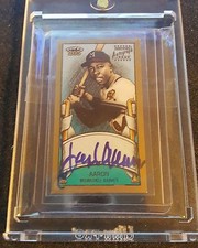 HANK AARON 2003 TOPPS T-205 FRAMED MINI AUTOGRAPH SSP RARE AUTO HOF SUPER RARE