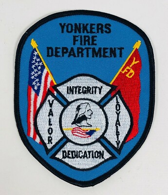 YONKERS FIRE DEPARTMENT YFD Westchester New York NY FD Fireman EMS Rescue Patch