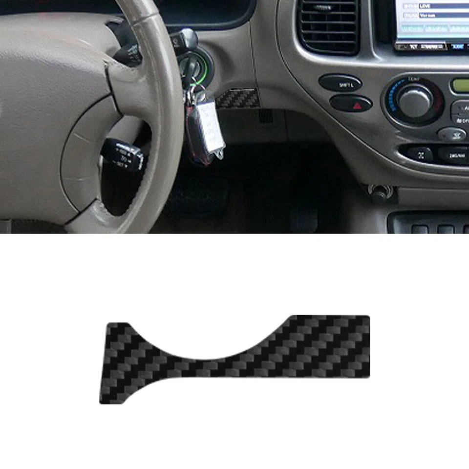 Juego de embellecedores interiores completos de fibra de carbono para Toyota Sequoia 2001-2007 Foto 3 de 4