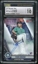 YUSEI KIKUCHI 2019 Bowman's Best of '19 Autographs #B19-YK RC CSG 10 Gem Mint