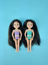 Tyco 1991 Quints Cousins Triplet (Twins) Lot Of 2 Babysitters Brunette Nude EUC