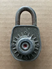 Vintage GOUGLER Keyless Locks Kent Ohio COMBINATION PADLOCK #13