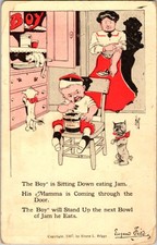 Spanking - Unusual Vintage Postcard - Corporal Punishment j/09 BI8120