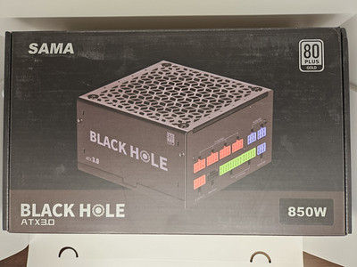 SAMA Black Hole 850W Black 80 PLUS Gold Power Supply ATX 3.0 Gaming Modular