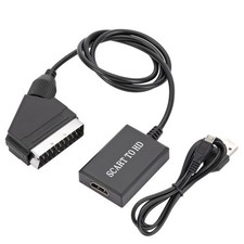 Tragbarer SCART zu HDMI Konverter Kabel Audio Video Adapter DVD für HD TV