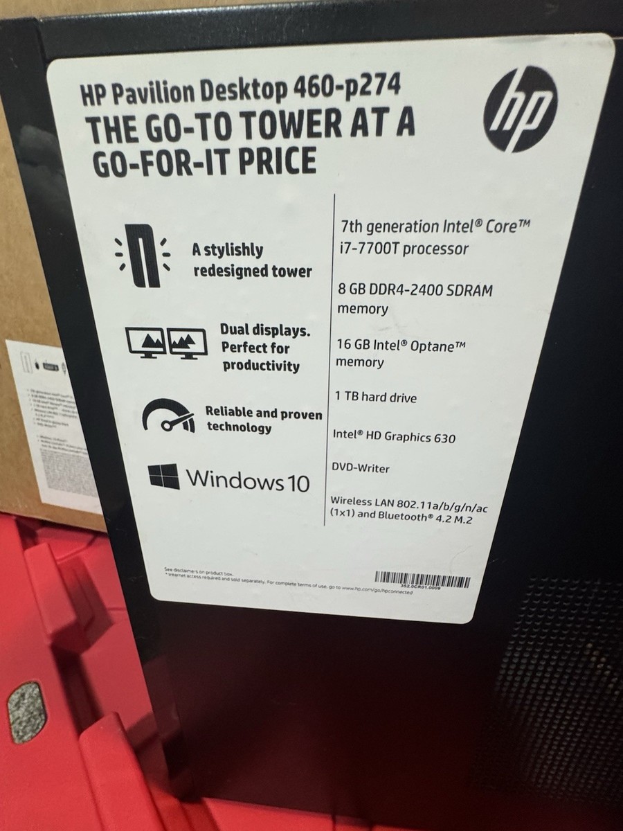 HP TG01 Pavilion (1TB, Intel 8-Core i7, 16GB Intel 8gb Sd) Desktop