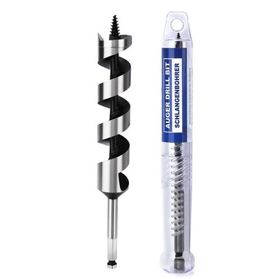 1-3/16 inch X 7.87 inch Auger Bit for Wood, 30x200mm Hex Long Auger Drill Bit...