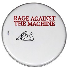 Brad Wilk Signed 12" Drumhead RAGE AGAINST THE MACHINE Autograph Beckett COA