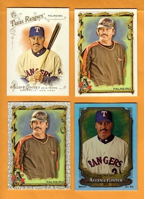 Rafael Palmeiro lot of 4 w/ 3 SPs A & G Baseball - UNLIMITED SHIPPING FOR $4.00