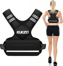 Adjustable Weighted Vest Women/Men, 6-12lb/12-18lb/20-32lb Weight Vest with 6 Ir