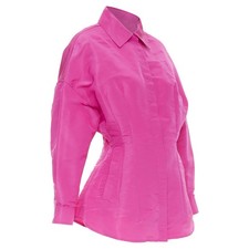 Valentino 2022 Silk Shirt Dress Women Pink Size 38