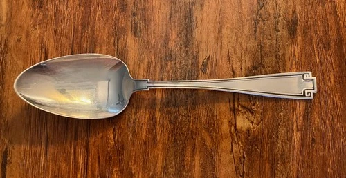Gorham Etruscan Sterling Silver Table Serving Spoon 8 3/8" No Monogram