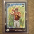 2024 Panini Donruss Optic - Rated Rookie Jayden Daniels #248 Purple Shock Prizm