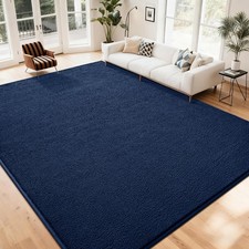 Fluffy Washable Area Rug Modern Living Room Indoor Non Slip Carpet Floor Mat UK