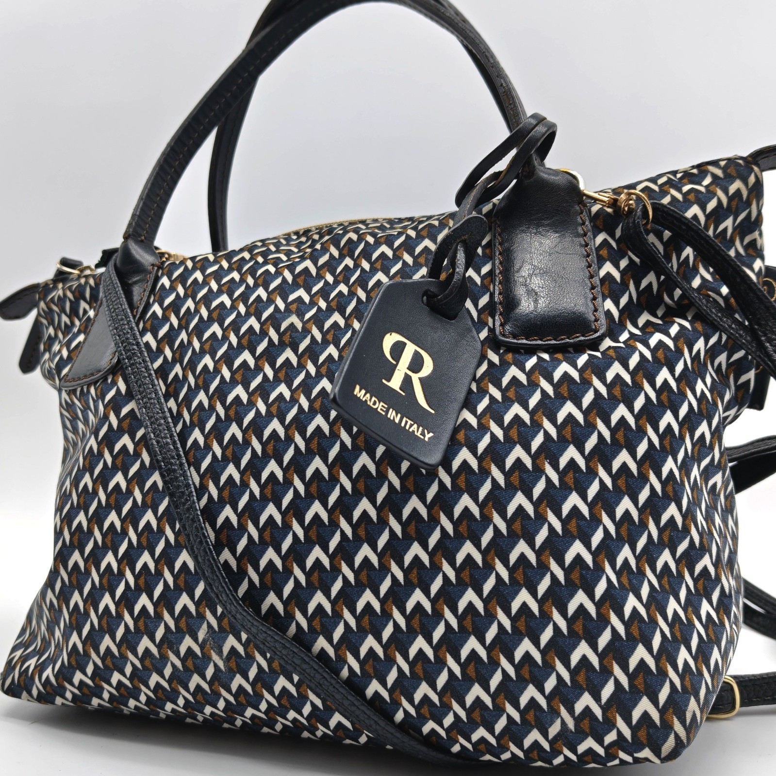 ROBERTA PIERI tatami Shoulder bag Hand bag Nylon Leather All